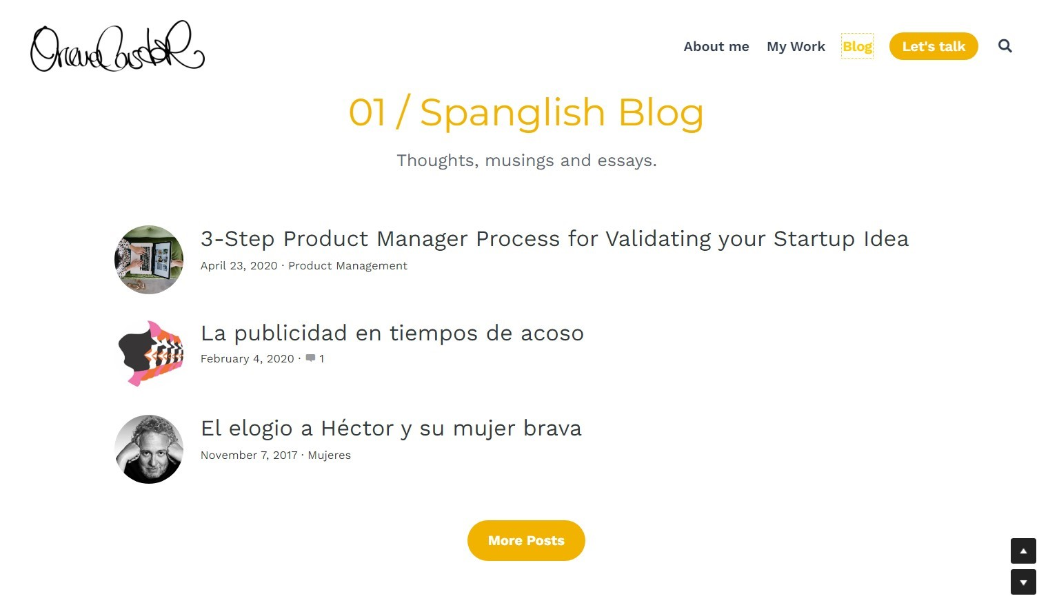 Oriana Castro 的個人部落格 Oriana Castro 的個人部落格